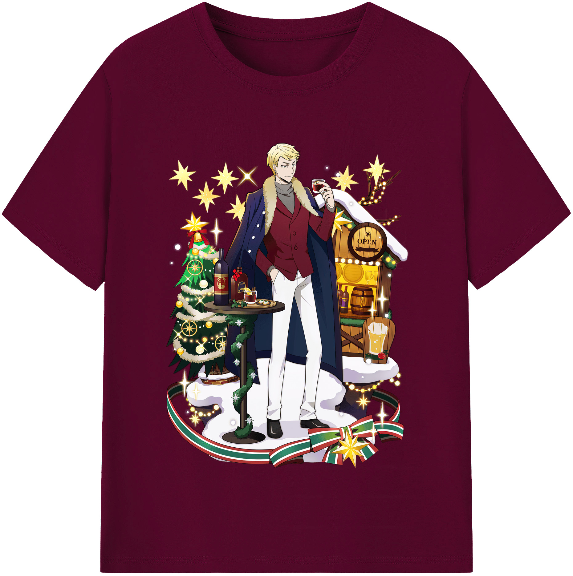 （画像用） 文豪ストレイドッグス Bungo Stray Dogs レディースカジュアルプリントTシャツ（綿100％）